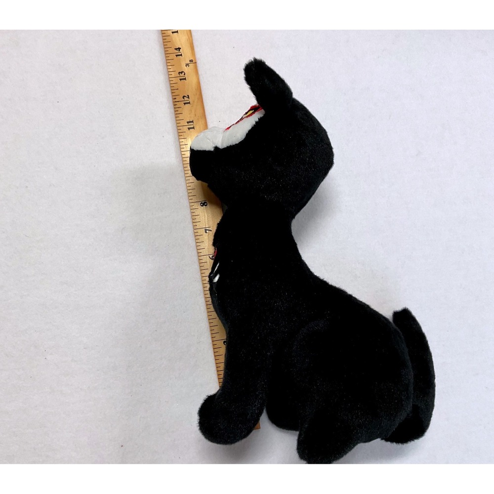 Day of the Dead Sugar Skull Black Cat Plush Stuffed Animal 9.5 Inch - Picture 4 of 4
